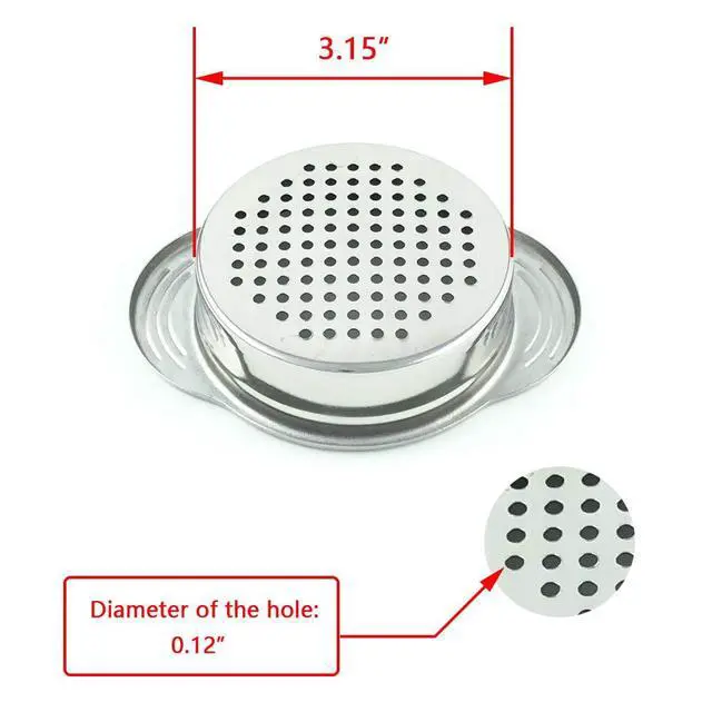 Alt view image 3 of 6 - Can Strainer - Tuna Strainer - Food Grade 304 (18/8) Stainless Steel, Dishwasher Safe, Food Strainer, Can Colander, Easy To Clean, Eco-friendly