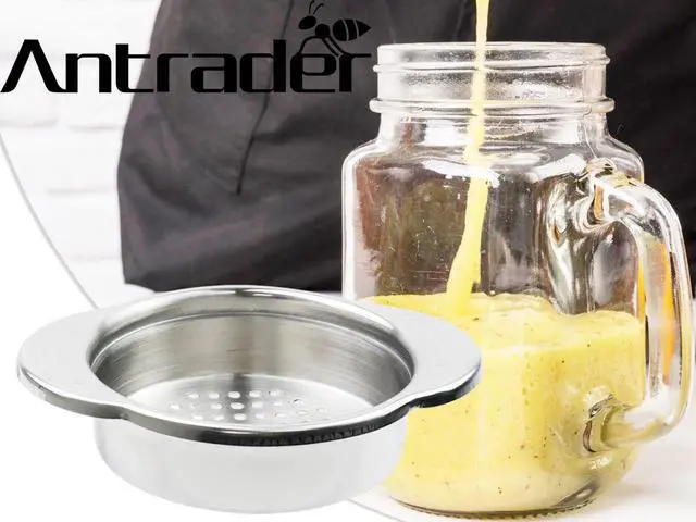 Alt view image 3 of 7 - 4.5- Inch Stainless Steel Strainer, Kitchen Colander for Straining, Draining & Rinsing