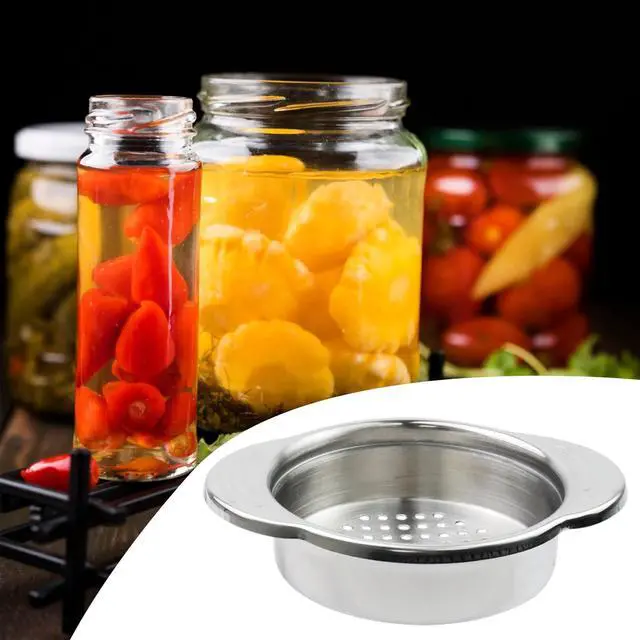 Alt view image 7 of 7 - 4.5- Inch Stainless Steel Strainer, Kitchen Colander for Straining, Draining & Rinsing