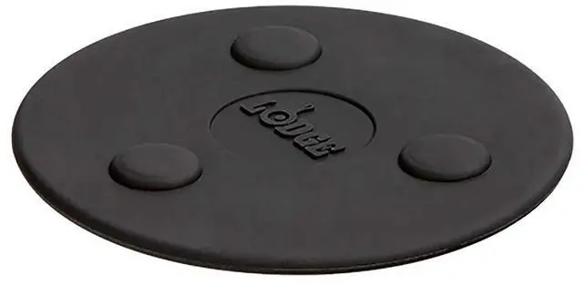 Main image of 5 Inch Silicone Magnetic Trivet - Dishwasher Safe Magnetic Trivet Designed for Universal Use - Reusable Heat Protection up to 450° - Black