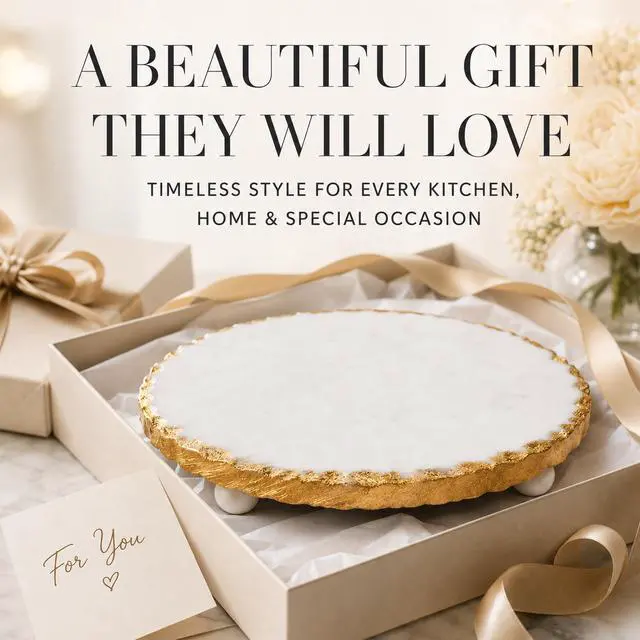 Alt view image 4 of 7 - Marble Trivet, 1 1/4" x 8 1/2" dia, Gold