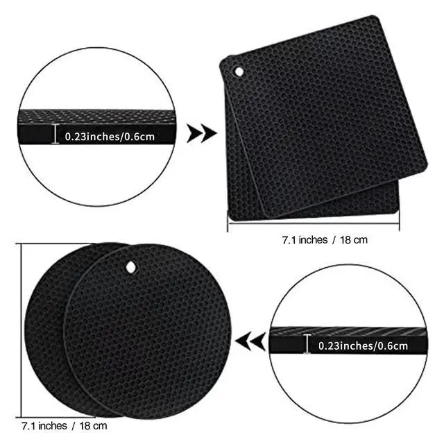 Alt view image 2 of 6 - 4 Pack Trivets for Hot Dishes