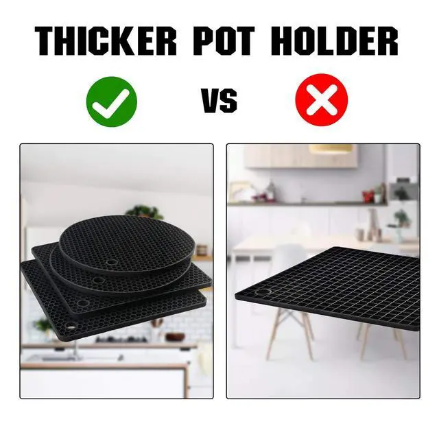 Alt view image 3 of 6 - 4 Pack Trivets for Hot Dishes