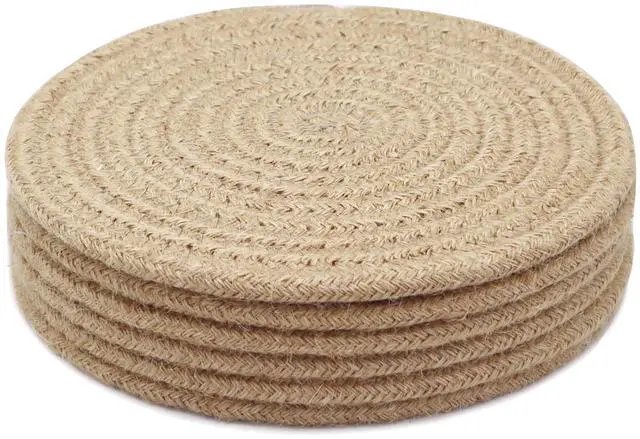 Main image of 8 Inch Trivets for Hot Dishes, Hot Pots and Pans, Thick Heat Resistant Large Coaster for Kitchen, Hot Pads, Kitchen Essentials, Kitchen Decor for Table & Countertop, 6 Pcs