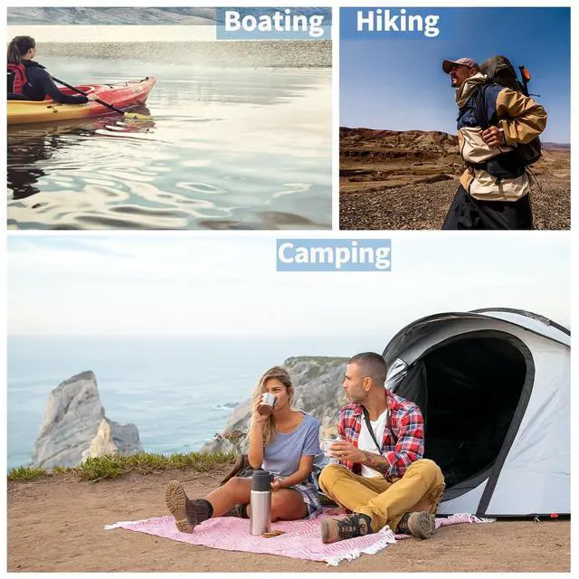 Alt view image 7 of 7 - Dry Bags Waterproof 3 Pack (5L, 10L, 20L) - Lightweight Dry Storage Bag Beach Bag for Travel, Boating, Fishing, Rafting, Swimming, Camping & Outdoor Activities - Durable & Compact Design - Grey