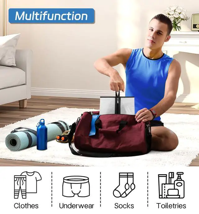 Alt view image 6 of 7 - Waterproof Shoe Bags for Travel 4 Pack XX-Large Shoe Storage Bag Clear Sneaker Pouch Portable Boots Organizer with Sturdy Zipper for Men & Women