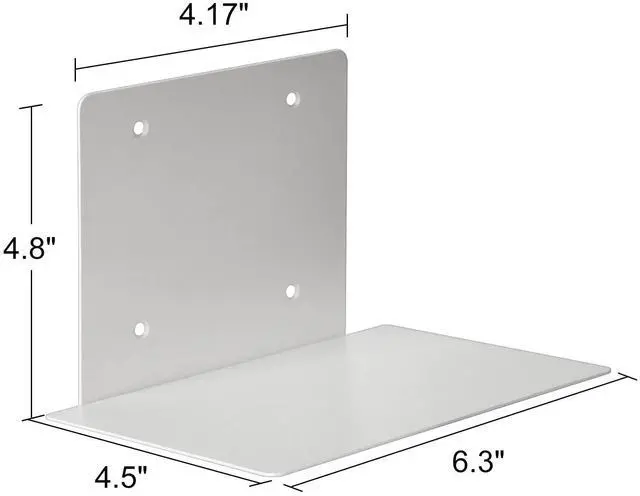 Alt view image 2 of 6 - Invisible Floating Wall Bookcase - Set of 4 | Heavy Duty Steel Book Wall Shelf | Invisible Shelf Holder for Books and Decoration | Modern Space Saving Wall Bookcase