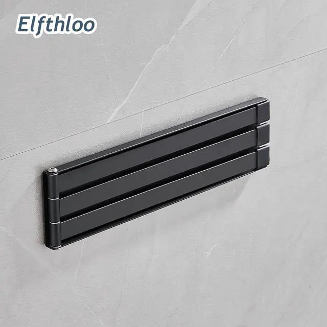 Alt view image 4 of 7 - Swivel Kitchen Towel Rack, 9.45 inch, 3-Arm, Black