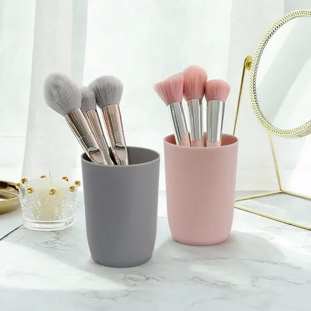 Alt view image 7 of 7 - 4-Pack Bathroom Tumbler - Plastic Toothbrush Cup - Reusable Drinkware - Mouthwash Cup