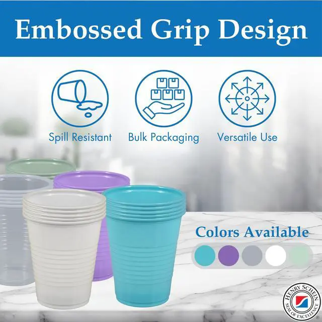 Alt view image 2 of 7 - 5 Oz Plastic Disposable Dental Cups, Lavender, Durable, 200 Ct