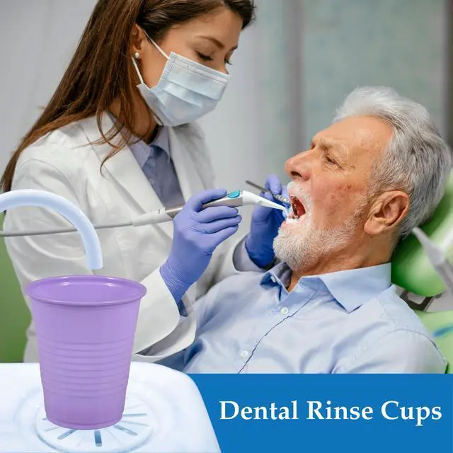 Alt view image 3 of 7 - 5 Oz Plastic Disposable Dental Cups, Lavender, Durable, 200 Ct