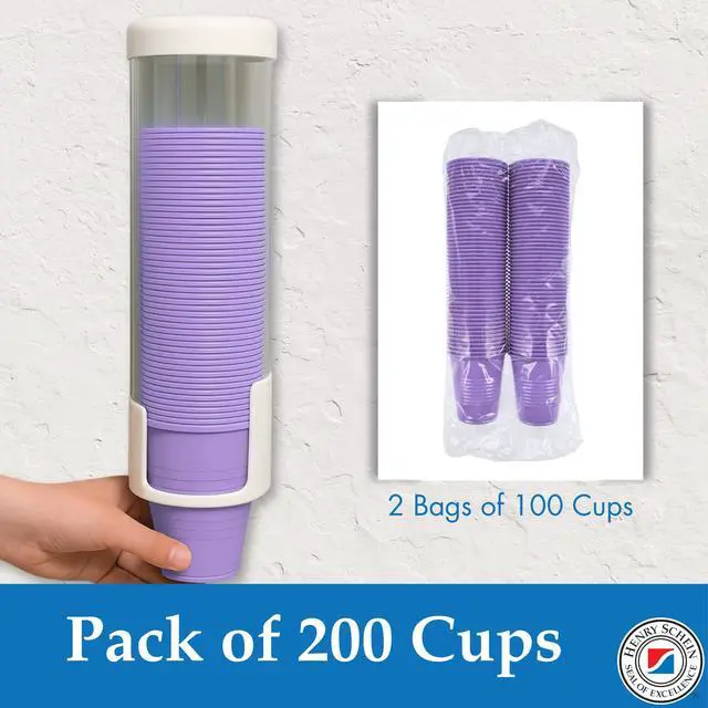 Alt view image 5 of 7 - 5 Oz Plastic Disposable Dental Cups, Lavender, Durable, 200 Ct