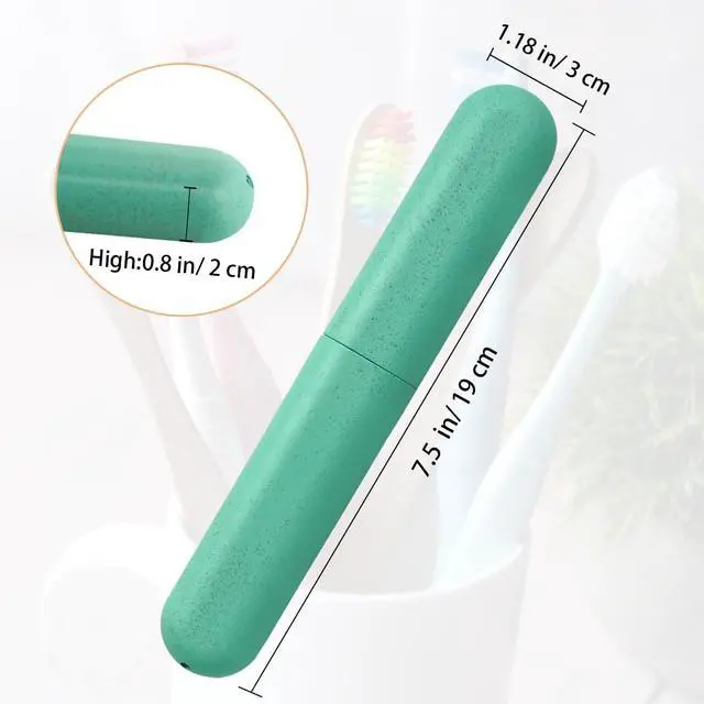 Alt view image 3 of 7 - 4 Pack Travel Toothbrush Case, Holder Toothbrush Travel Containers for Trip Home Camping Dust-Proof and Sanitary, Travel Toothbrush Holder