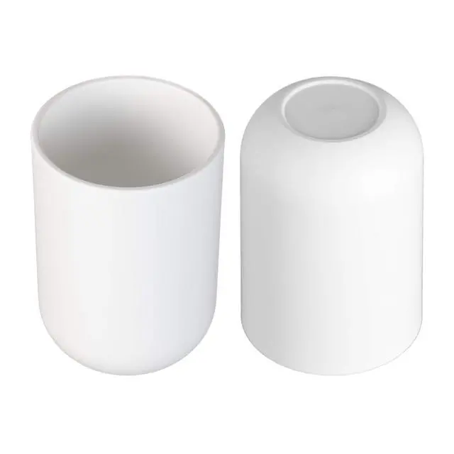 Alt view image 2 of 4 - Toothbrush Cup, Bathroom Cup, Toothbrush Holder, Bathroom Tumbler, Plastic, 350ml (White)