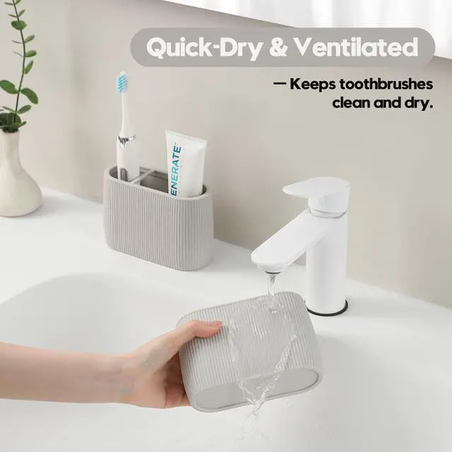 Alt view image 3 of 6 - Toothbrush and Toothpaste Holder