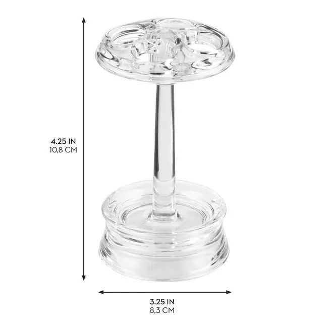 Alt view image 3 of 5 - Toothbrush Holder, Clear, Pack of 2