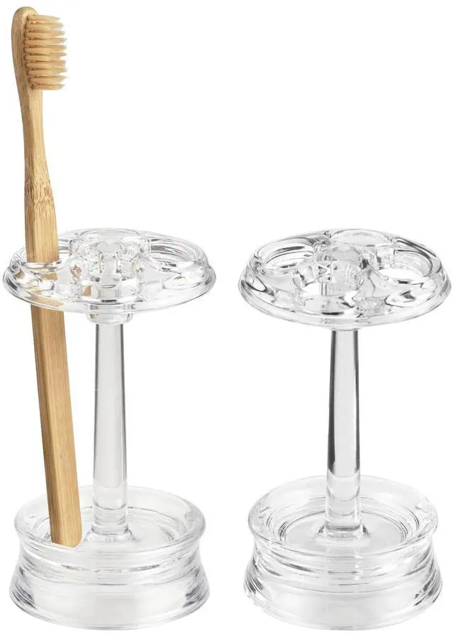 Main image of Toothbrush Holder, Clear, Pack of 2