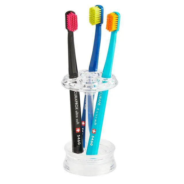 Alt view image 4 of 5 - Toothbrush Holder, Clear, Pack of 2
