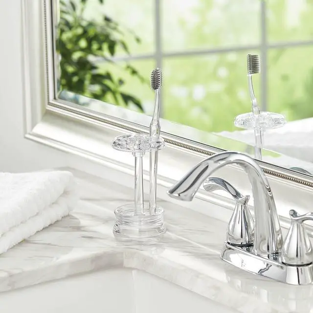 Alt view image 5 of 5 - Toothbrush Holder, Clear, Pack of 2