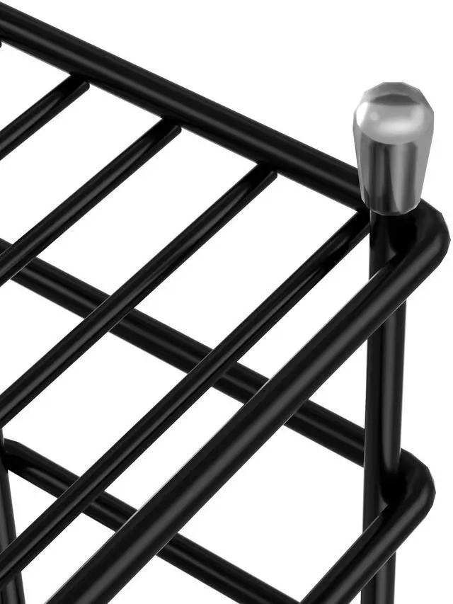 Alt view image 6 of 7 - Toothbrush Holders for Bathroom, 5 Slots Black Stainless Steel Bathroom Accessories Organizer for Small Spaces
