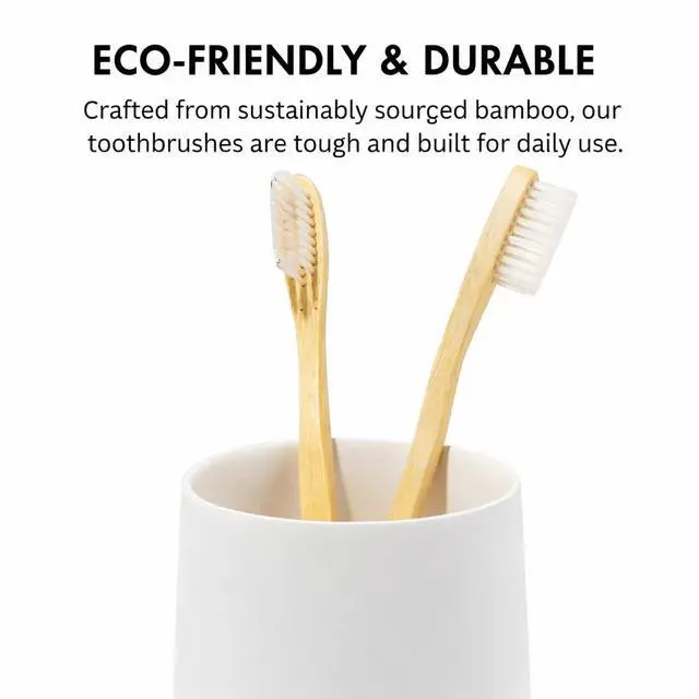 Alt view image 5 of 7 - Matte White Toothbrush and Toothpaste Holder and Cup for Bathroom Vanity and Countertop, Round Organizer for Electric Toothbrushes, Floss, Razors, Cotton, and Mouthwash