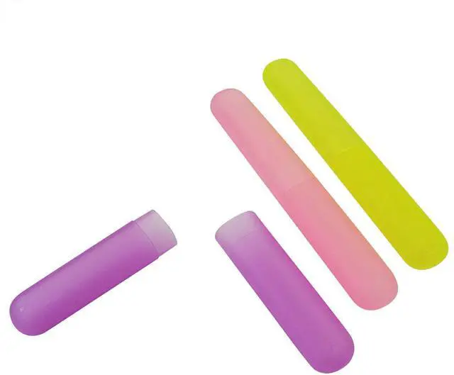 Alt view image 3 of 6 - 24PCS Plastic Toothbrush Case Six Colors Portable Dust-proof Toothbrush Cases Toothbrushes Holder for Daily and Travel Use (24)