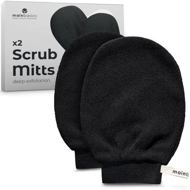 Main image of Deep Exfoliating Gloves Korean Scrub Mitt (2 Pack)