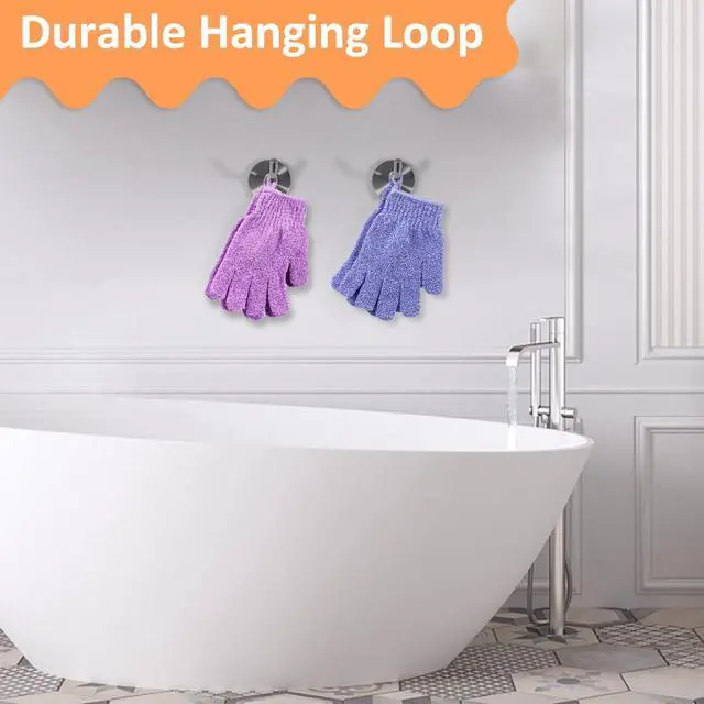 Alt view image 5 of 7 - 30 Pcs Exfoliating Gloves for Shower, 15 Colors Body Exfoliator Glove with Hanging Loop, Scrub Exfoliate Glove Mitt Bath Face Spa Hand Scrubber Wash Deep Scrubbing Dead Skin for Women Men