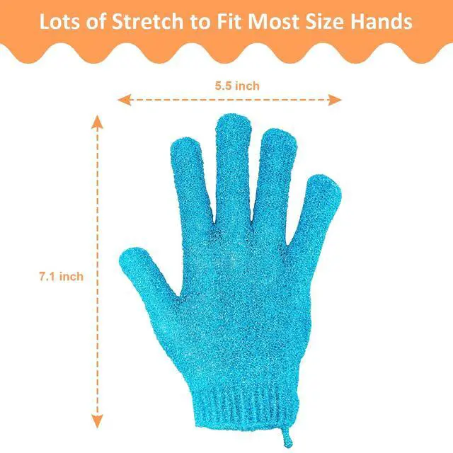 Alt view image 3 of 7 - 30 Pcs Exfoliating Gloves for Shower, 15 Colors Body Exfoliator Glove with Hanging Loop, Scrub Exfoliate Glove Mitt Bath Face Spa Hand Scrubber Wash Deep Scrubbing Dead Skin for Women Men