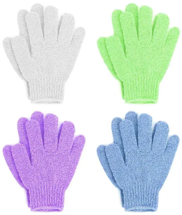 Main image of Exfoliating Bath Gloves, Pack of 4