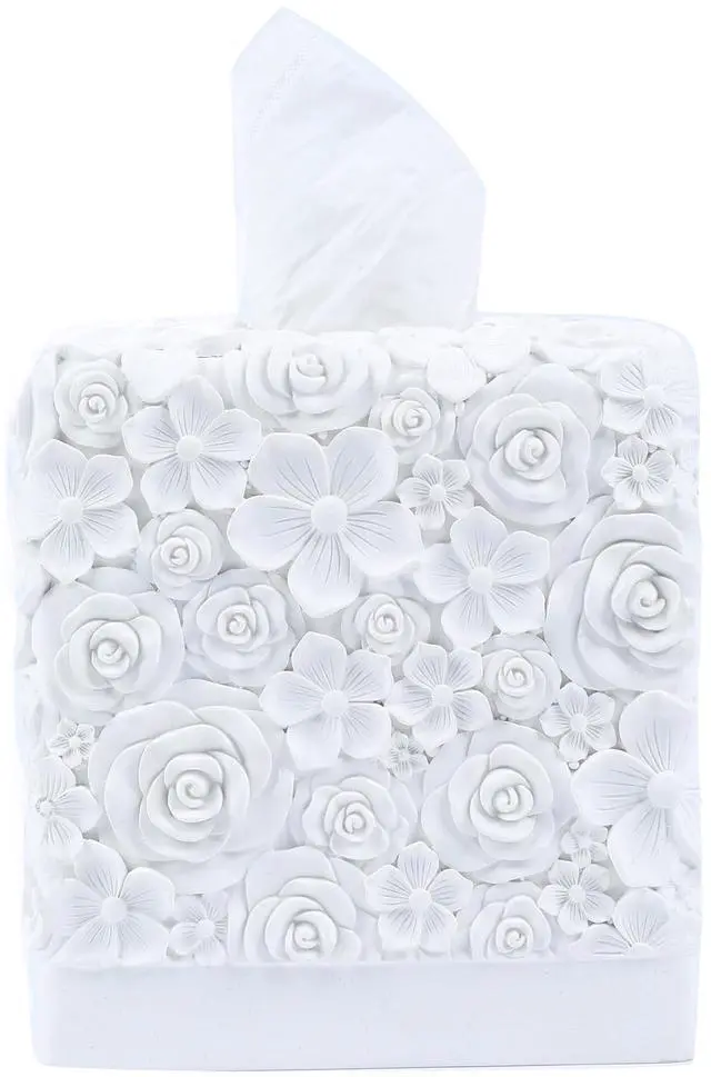 Main image of Modern Square Tissue Box Cover Holder,Bathroom Accessories Decor Unique Design Tissue Box Cover for Bathroom Vanity Counter Tops Also Great for Bedrooms and Living Rooms