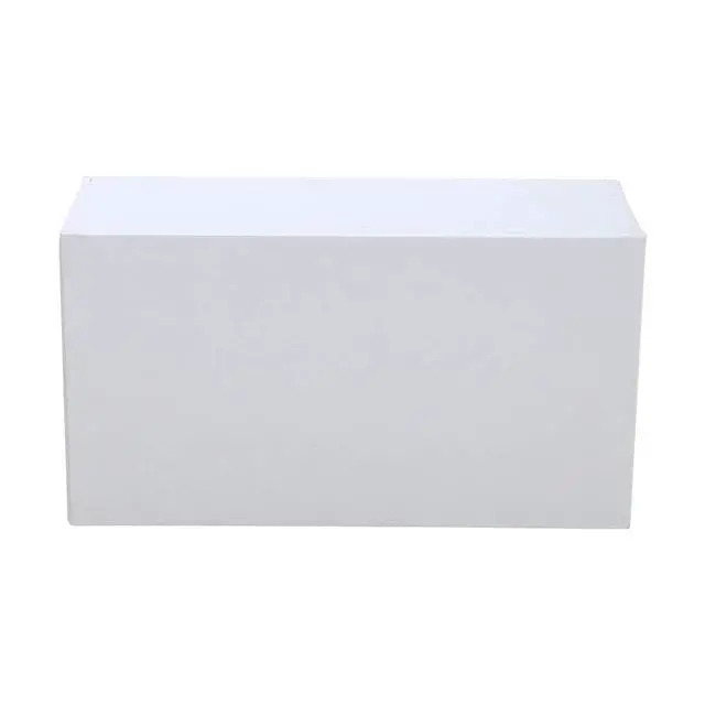Alt view image 5 of 7 - Rectangular PU Leather Tissue Box Cover - Facial Tissue Paper Napkin Holder for Bathroom, Home, Office, Car Automotive Decoration with Magnetic Bottom(White)