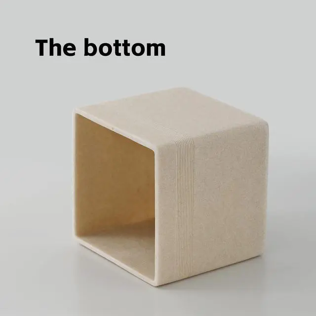 Alt view image 7 of 7 - Tissue Box Cover Square, Resin Facial Tissue Holder Covers Cube Toilet Paper Holder Case Dispenser Home Decorative for Bathroom Kitchen Bedroom Living Room Office (Beige)