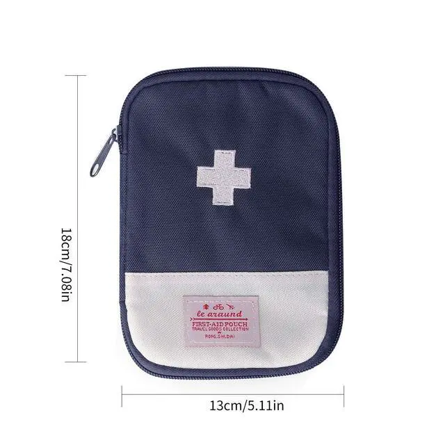 Alt view image 2 of 7 - 2 Packs First Aid Bag,Empty First Aid Pouch,Mini Portable Medical Bag for Outdoor Camping Hiking Travel EmergencyMultifunction Emergency Medicine Storage Bag-7x5 inch