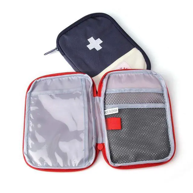 Alt view image 3 of 7 - 2 Packs First Aid Bag,Empty First Aid Pouch,Mini Portable Medical Bag for Outdoor Camping Hiking Travel EmergencyMultifunction Emergency Medicine Storage Bag-7x5 inch