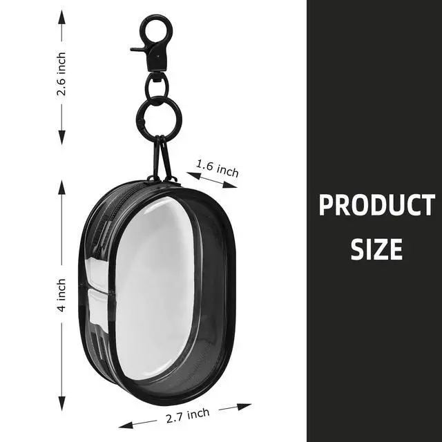 Alt view image 2 of 5 - 1|2|4 Pack Available Transparent Tech Pouch Storage Bag, 1 Pack