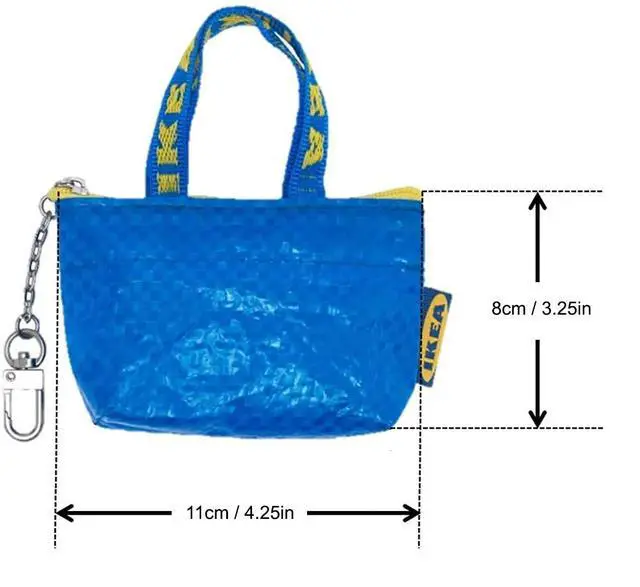 Alt view image 7 of 7 - Key & Coin Purse KNOLIG Bag Small Blue with One Zipper Bag (1 set)
