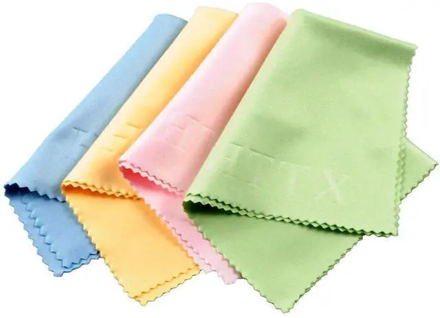 Main image of Microfiber Screen Cleaning Cloths for Cell Phones, Tablets, LCD TV and Laptop, Camera Lenses, Surface Tablet, Monitor, Car GPS Screens, Spectacles, Glasses, Watches 6 x 7 inches 4-Pack