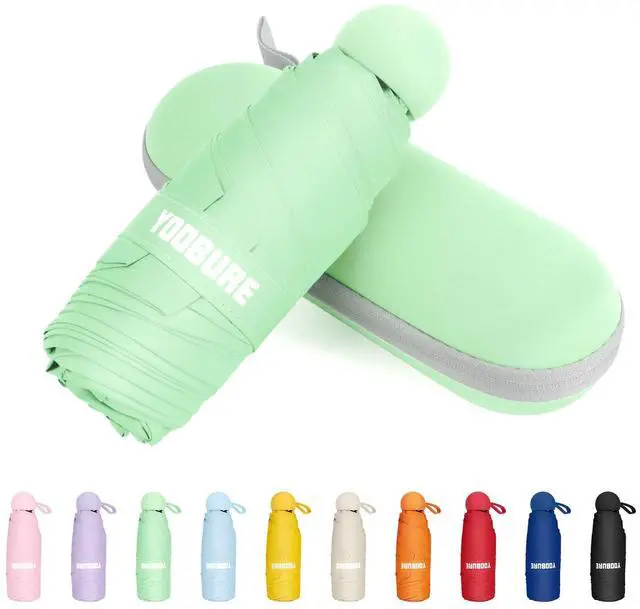 Main image of Travel Umbrella Portable Compact Umbrellas, Pocket Mini for Purse, Umbrellas for UV Sun & Rain Small for Backpack, Umbrella with Case Folding for Kids Women