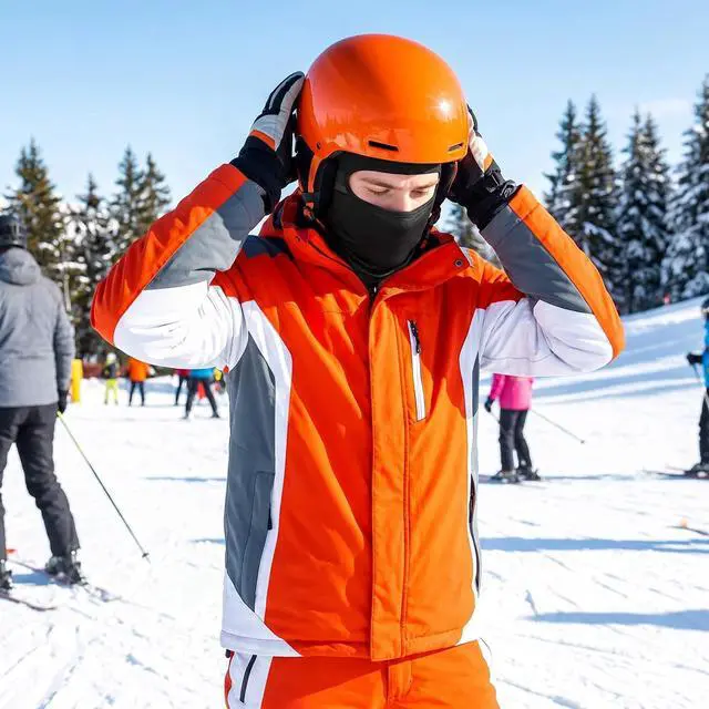 Alt view image 7 of 7 - Black Pink Balaclava Ski Mask Full Face Mask Windproof Sun UV Protection Hood for Women Men