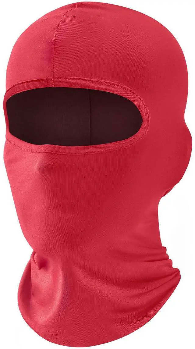 Main image of Balaclava Face Mask, Summer Cooling Neck Gaiter, UV Protector Motorcycle Ski Scarf for Men/Women Red