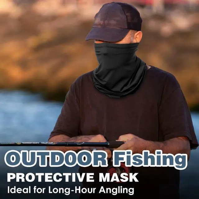 Alt view image 4 of 7 - Neck Gaiter Face Mask Scarf Dust Sun Protection Cool Lightweight Windproof, Breathable Fishing Hiking Running Cycling