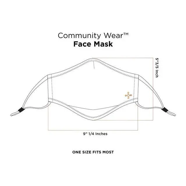 Alt view image 7 of 7 - 2-Pack Community Wear Face Masks - Black