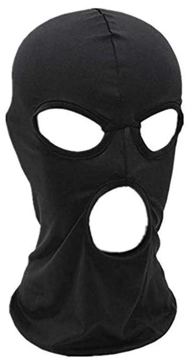 Main image of 3 Holes Balaclava Ski Mask, Thin Three Holes Full Face Mask for Motorcycle Bike Hunting Cycling Cap Ski (3A)