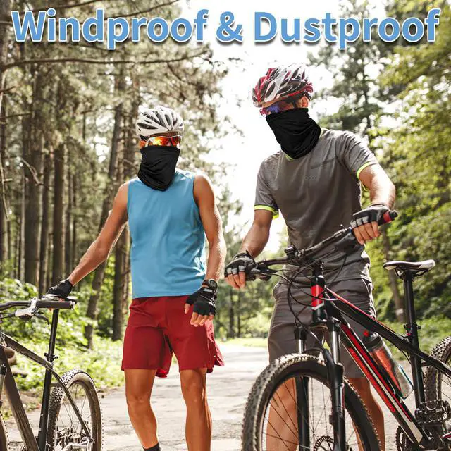 Alt view image 7 of 7 - 5 Pack Neck Gaiter, UV Protection Cooling Face Mask Gator Bandana Outdoor