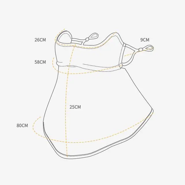 Alt view image 7 of 7 - Sun UV Face Mask UPF50+ Neck Gaiter Scarf Breathable Cooling Face Cover for Outdoor Activities Light Grey