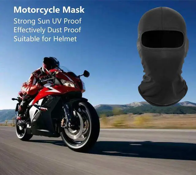 Alt view image 3 of 7 - Balaclava Ski Mask Head Mask Full Face Mask Windproof Face Cover Sun UV Protection Scarf Men Women Outdoor Sport Cycling Cap (Black)