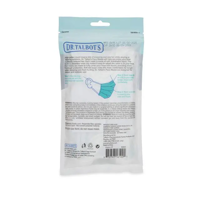 Alt view image 5 of 7 - Disposable Teen Face Mask for Personal Health, 13+ Years Old, Prints May Vary, 10 Count