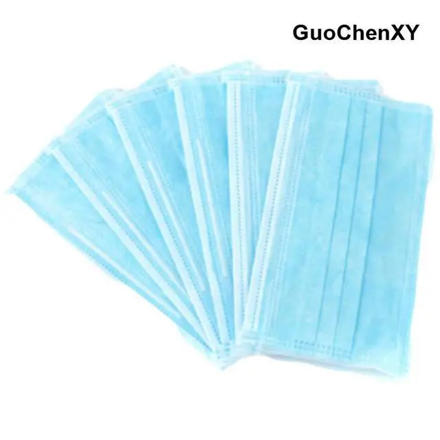 Alt view image 2 of 7 - 50Pcs Disposable Filter Mask 3 Ply Earloop Face Masks
