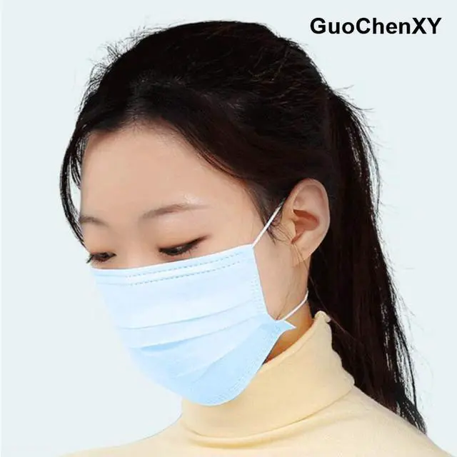 Alt view image 7 of 7 - 50Pcs Disposable Filter Mask 3 Ply Earloop Face Masks